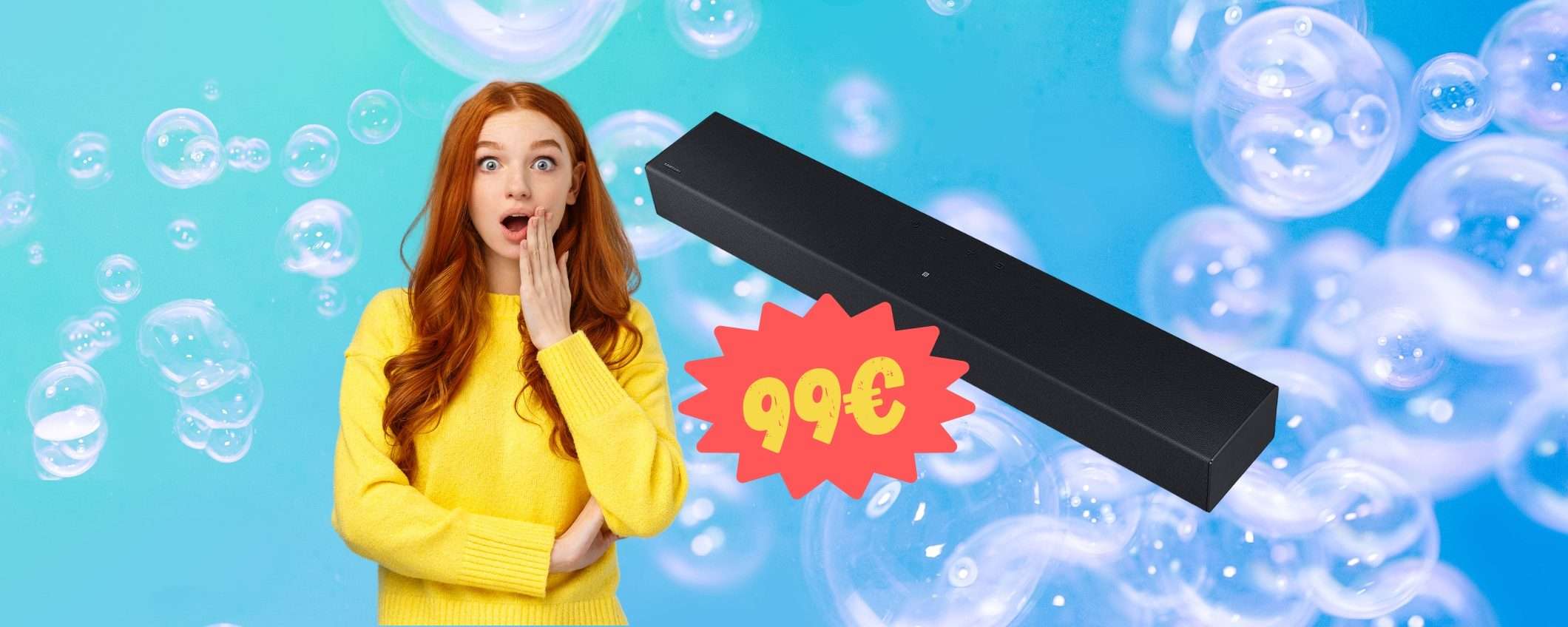 Soundbar Samsung a 99€: MAI un prezzo così BASSO (-50€)