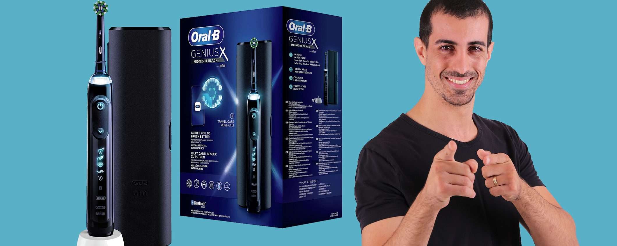 Spazzolino elettrico Oral-B Genius X: bocca sana, sconto BOMBA