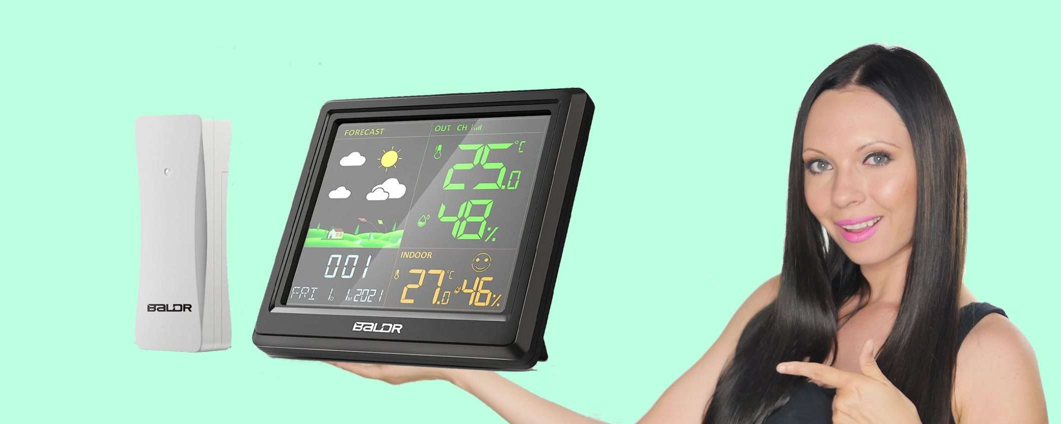 Stazione meteo wireless multifunzione, imperdibile a 31,99€ (-30%)