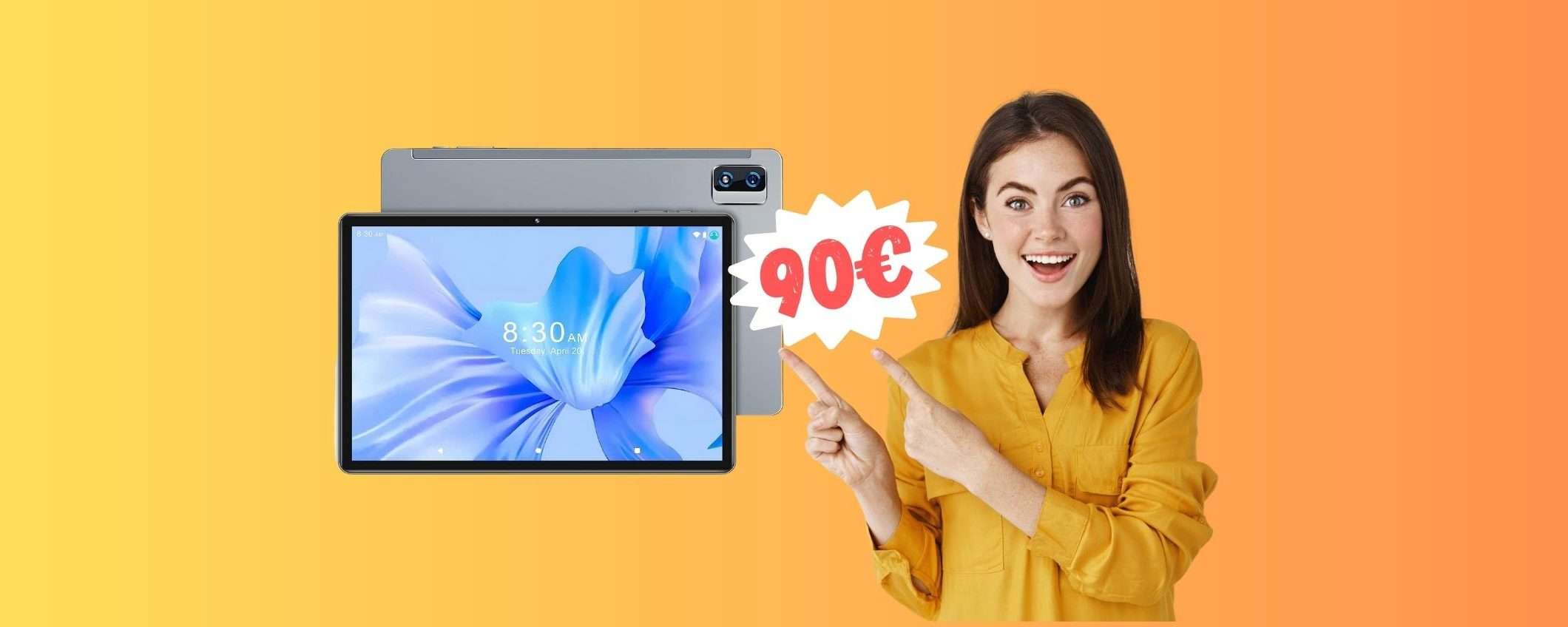 Tablet da 10 pollici con CPU Octa-cor a 90€ è una vera FOLLIA