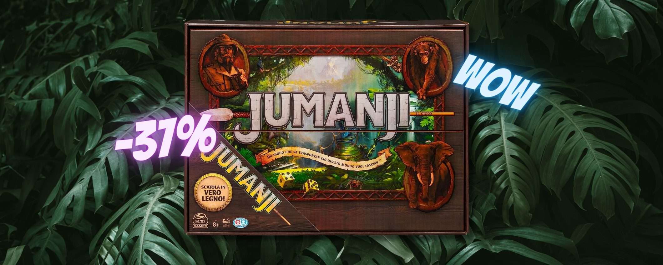 Sfida la sorte: Jumanji in edizione LEGNO a soli 20€ ai Prime Day