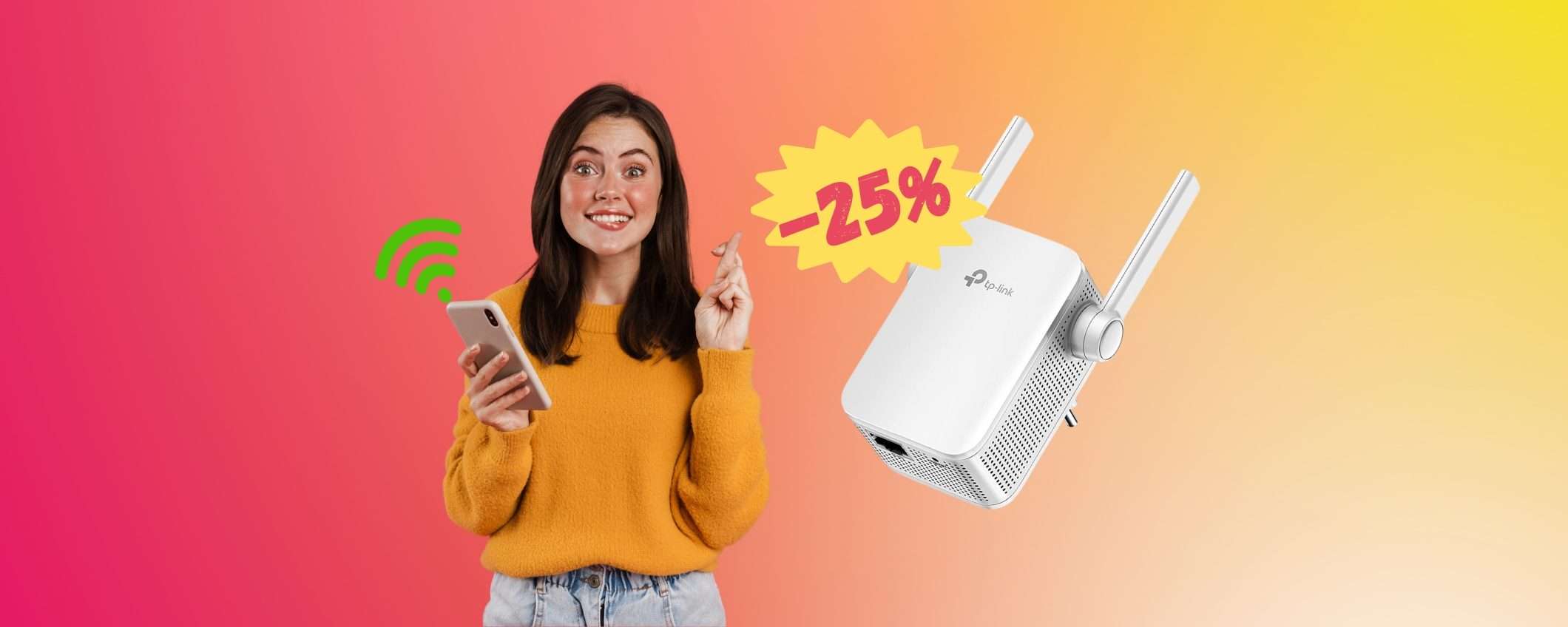 TP-Link: il ripetitore che VELOCIZZA internet in tutta casa a 29€