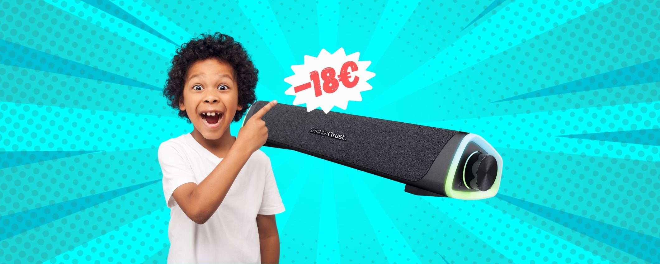 Trust GXT 620 Axon: una Soundbar PAZZESCA a 18€ su Amazon