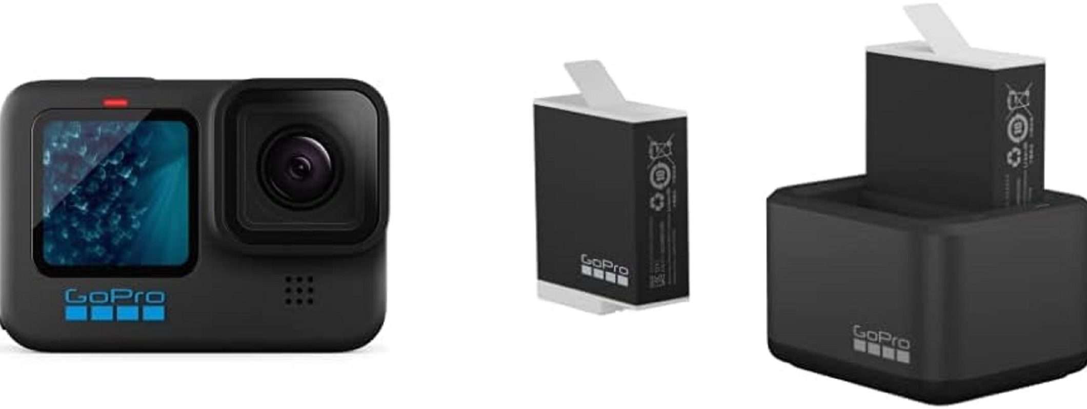 GoPro HERO11 Black con Dual Battery Charger + 2 batterie Enduro a soli 483€