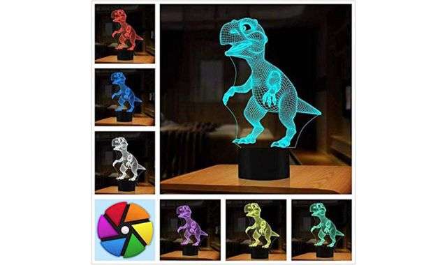 Colori lampada dinosauro 3D