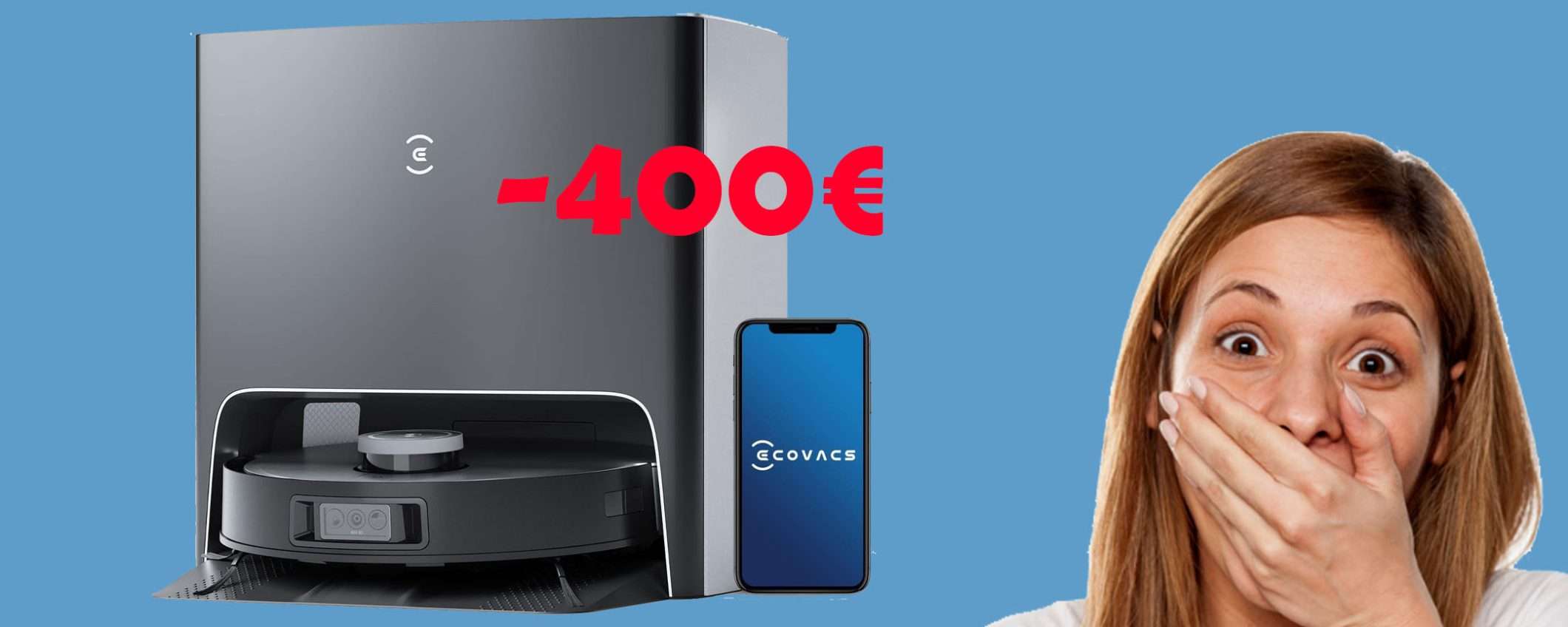 ECOVACS DEEBOT X1: potentissimo e in offerta SHOCK (-400€)