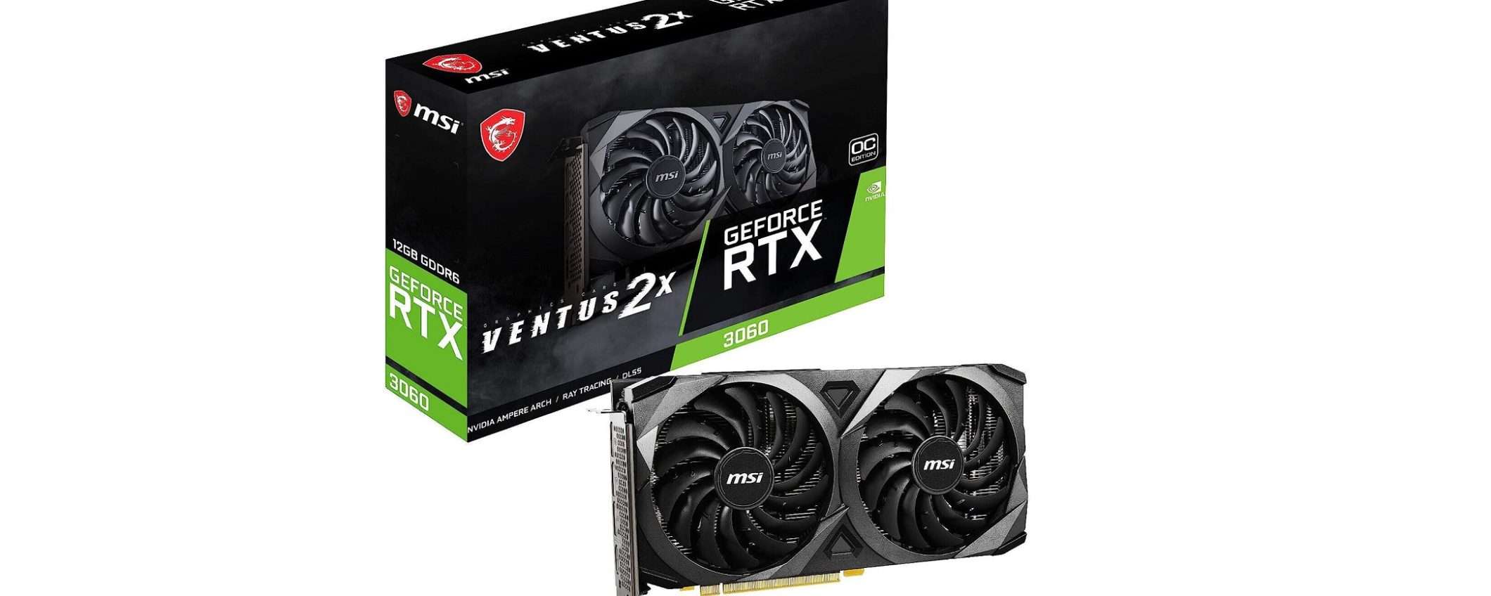 NVIDIA RTX 3060 da 12 GB: ora in offerta a 289€ è un BEST BUY