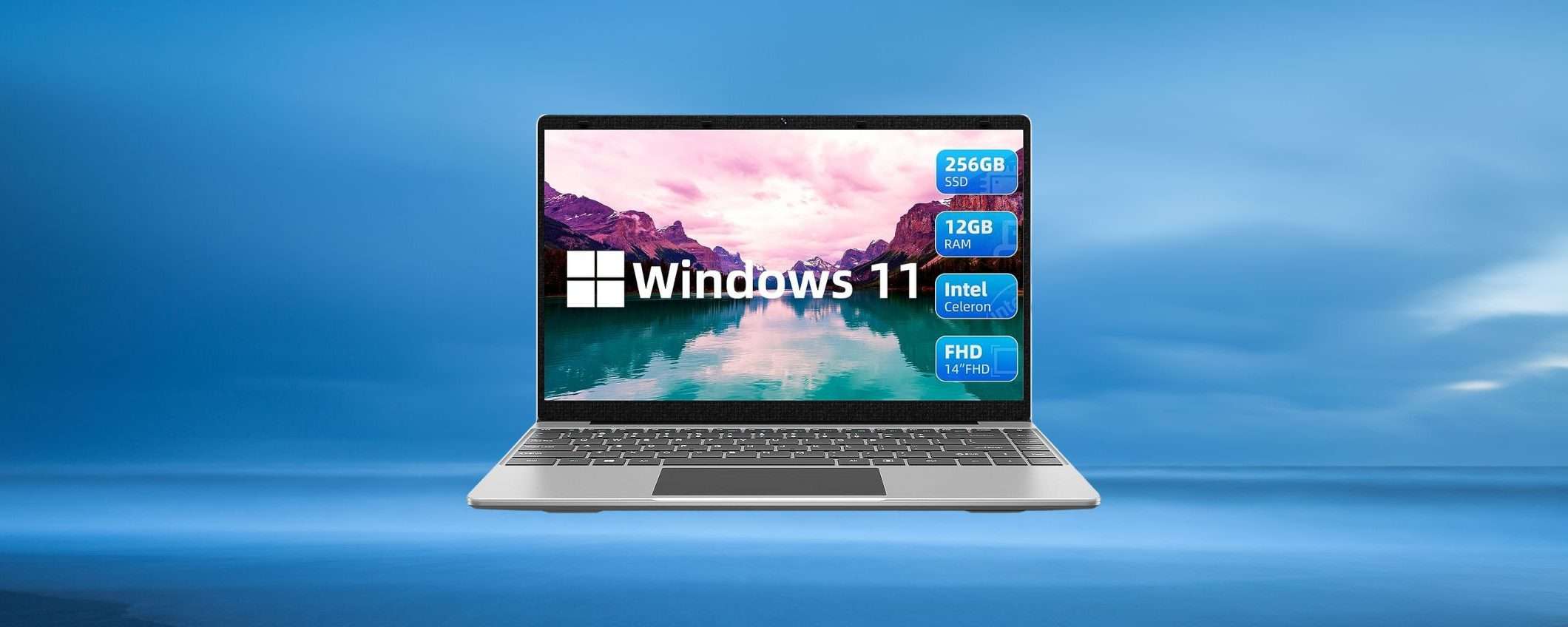 Notebook con Windows 11 in OFFERTA SHOCK: -71% su Amazon