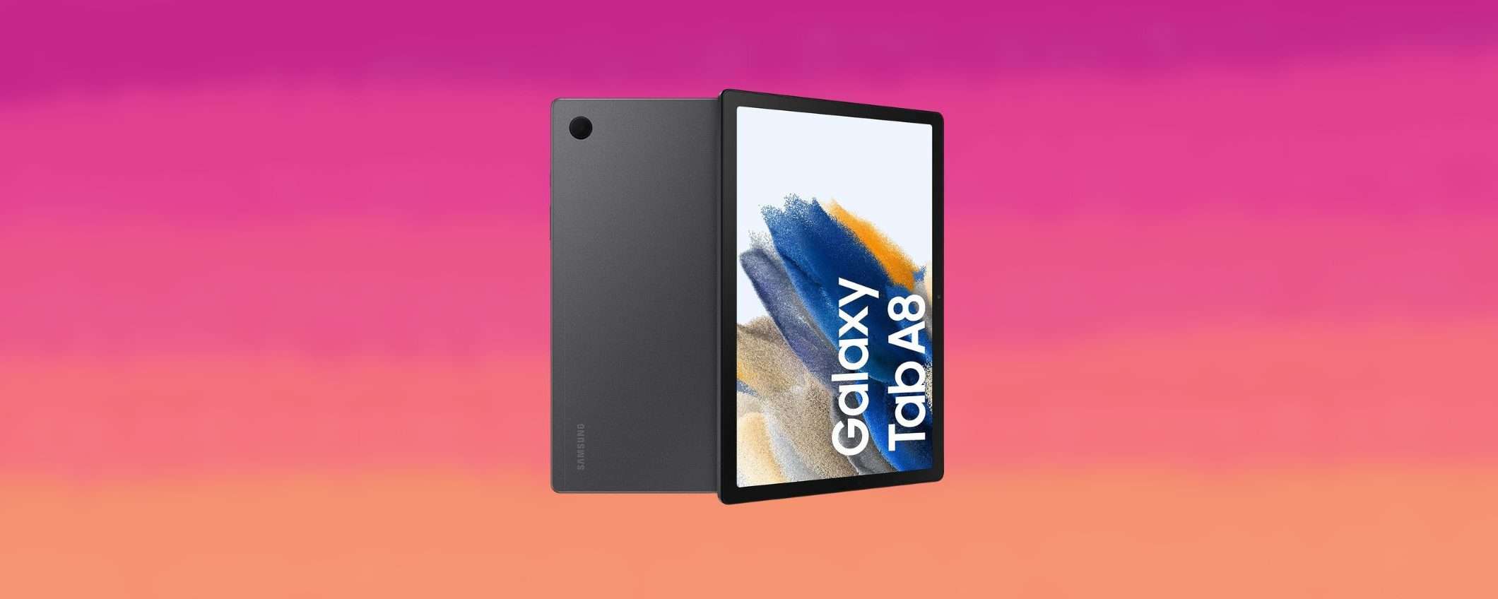 Samsung Galaxy Tab A8 in FANTASTICO SCONTO su Amazon (-40%)