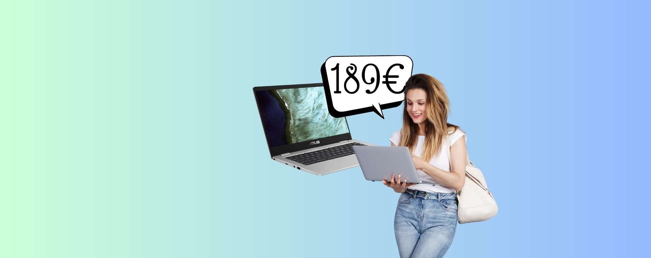 Asus Chromebook: solo per oggi 189€ su Unieuro