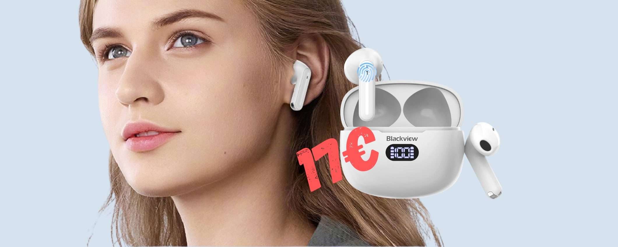 Blackview AirBuds 7: auricolari wireless ECCEZIONALI a soli 17€