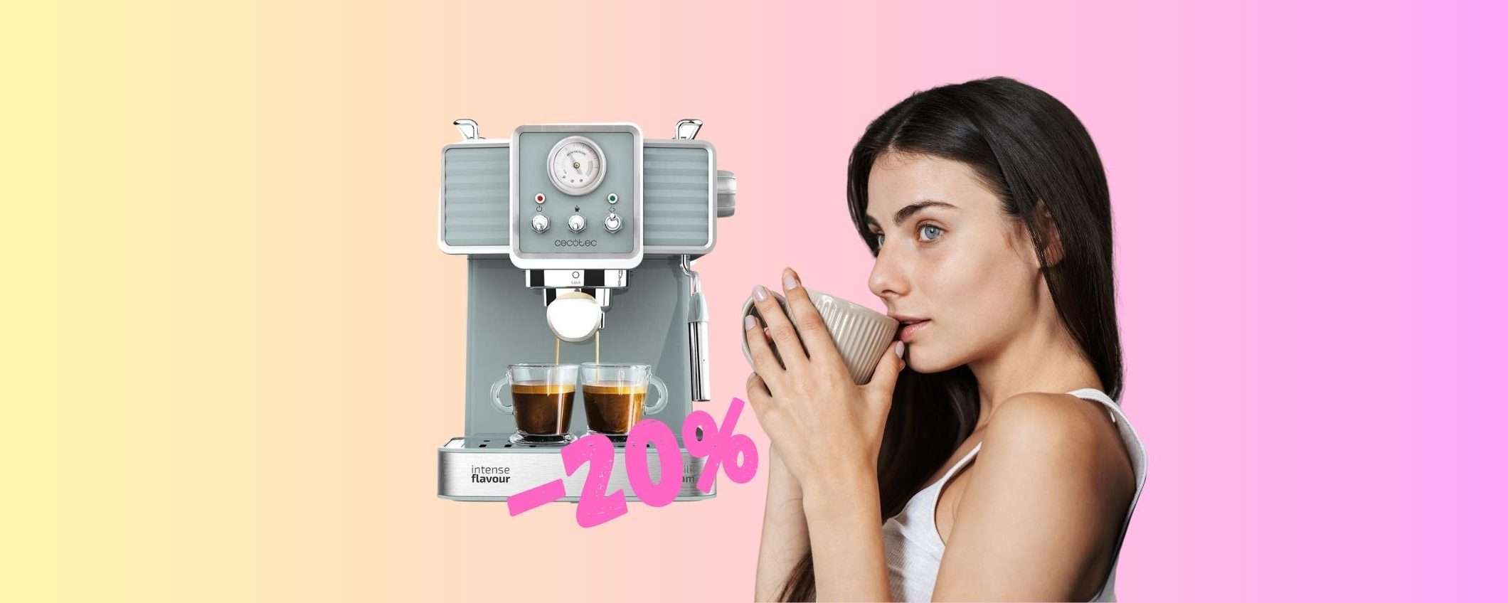 Cecotec Express Power: macchina per caffè e cappuccio FAVOLOSA (-20%)