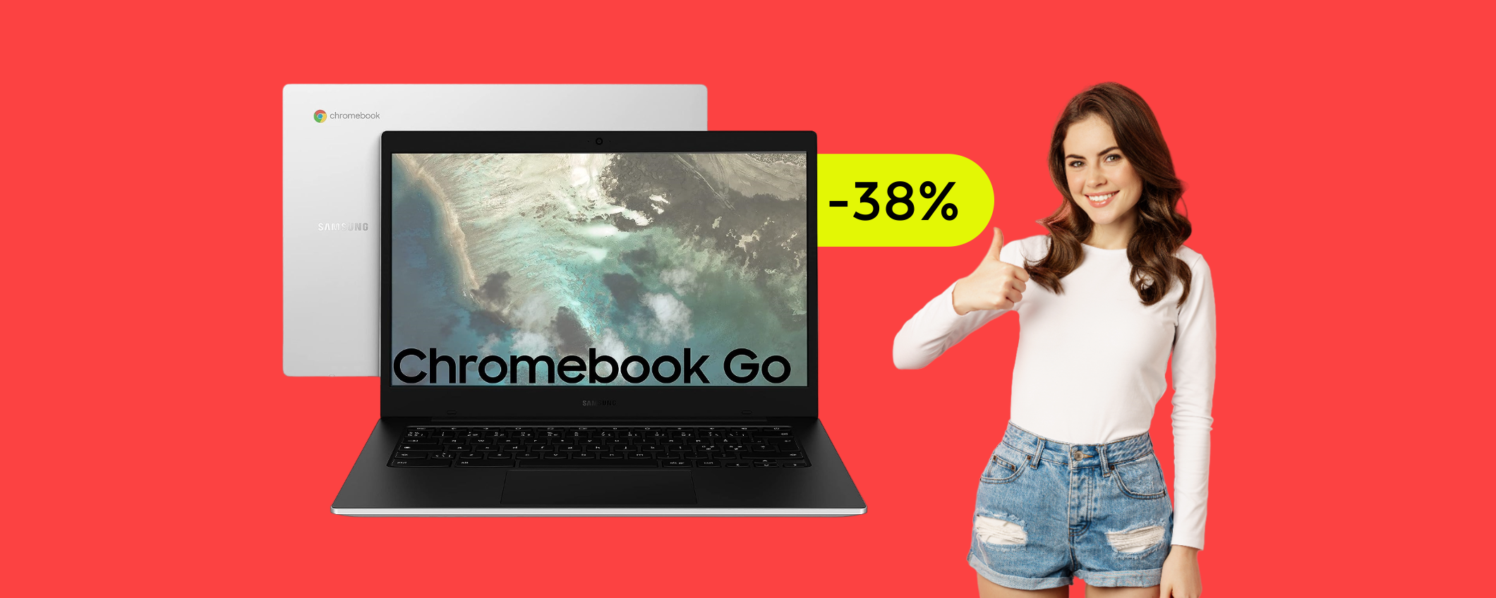 Chromebook Samsung oggi in MEGA SCONTO su Amazon (-150€)