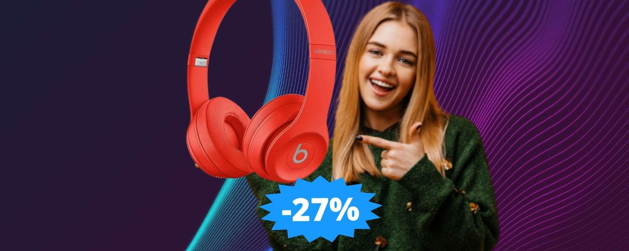 Cuffie Beats Solo3: OCCASIONE unica su Amazon (-27%)