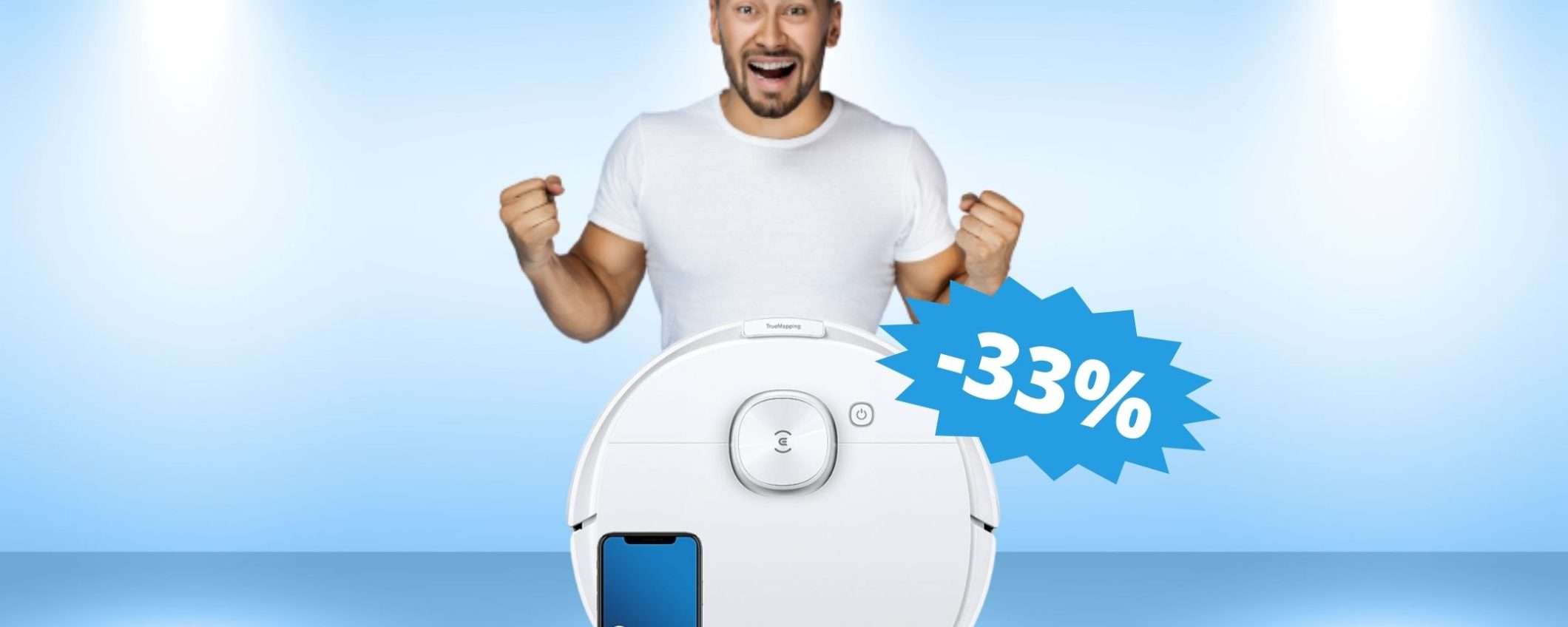 Robot Aspirapolvere ECOVACS DEEBOT N8: SUPER sconto del 33%