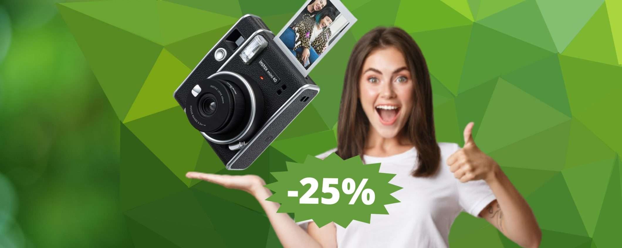 Fujifilm Instax Mini 40: SUPER sconto del 25% su Amazon