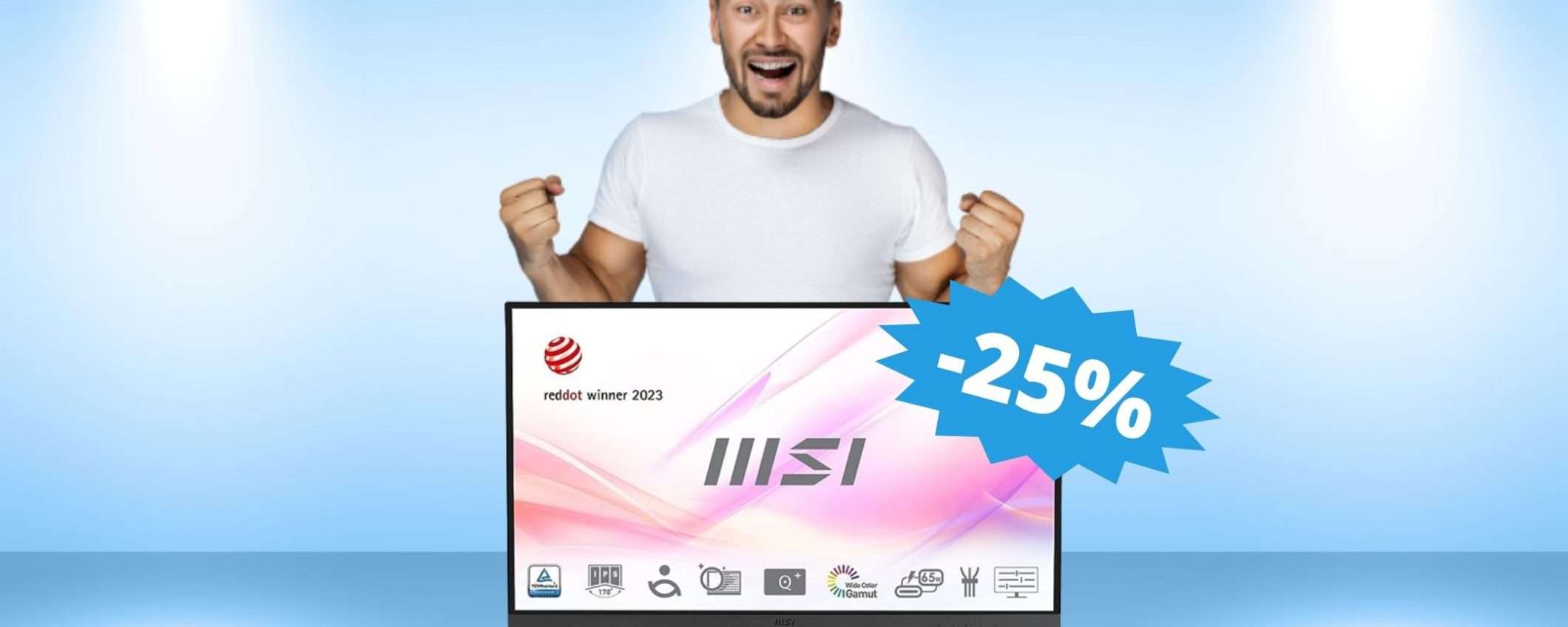 Monitor MSI Modern: SUPER sconto su Amazon (-25%)