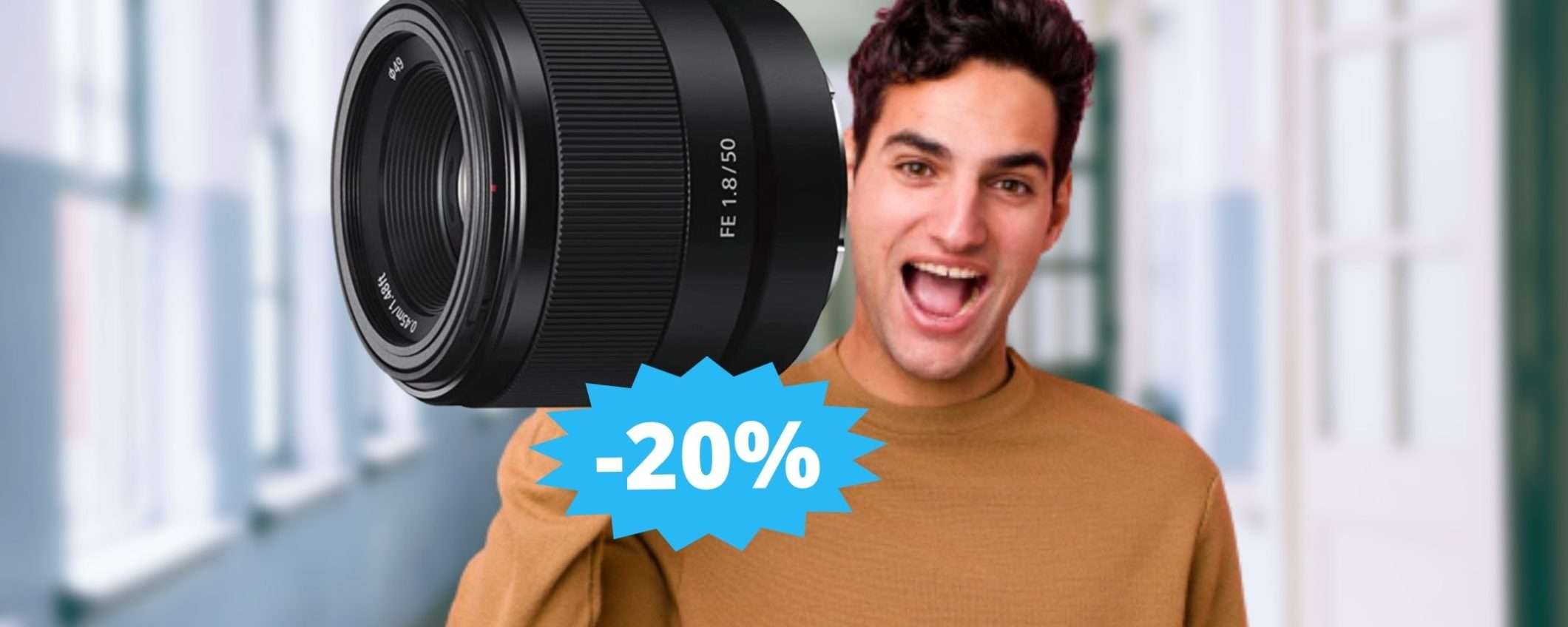 Obiettivo Sony SEL-50F18F: finalmente è in SCONTO su Amazon