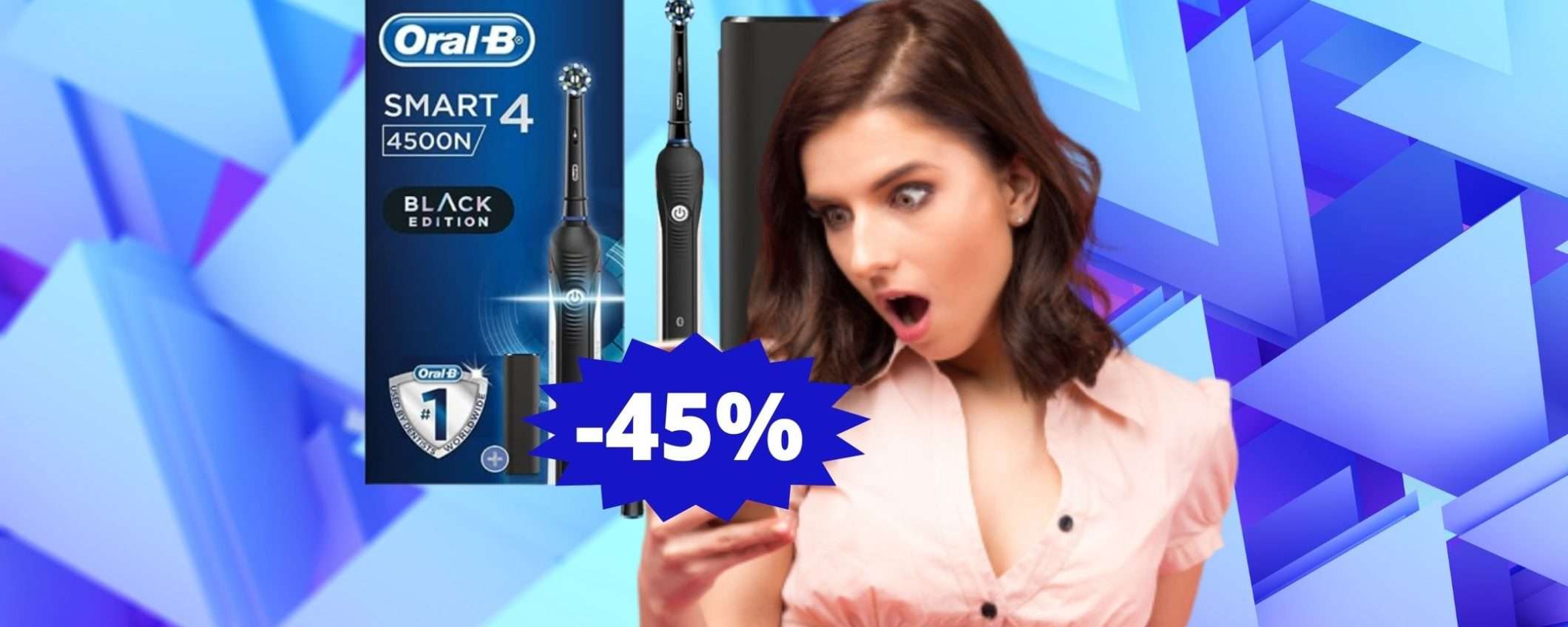 Spazzolino elettrico Oral-B 4 4500: l'AFFARE che cercavi (-45%)