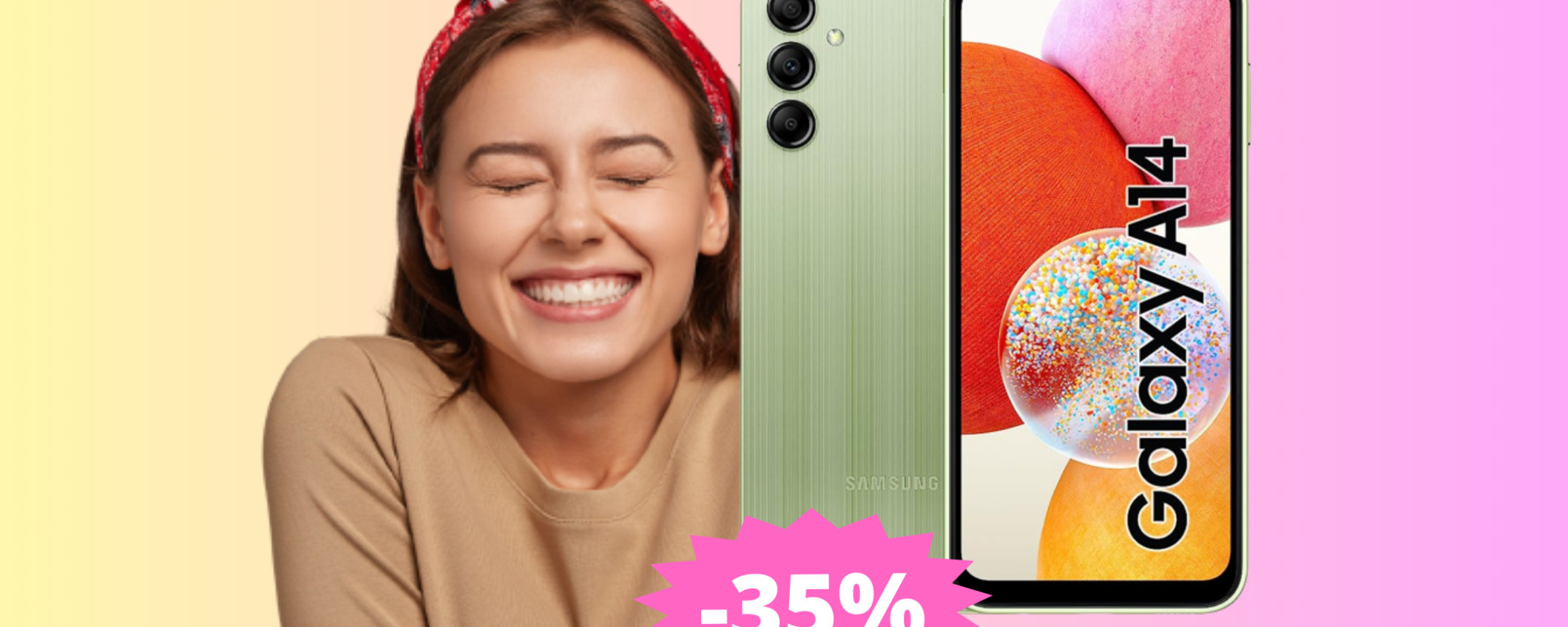 Samsung Galaxy A14: essenziale, ma potente, in MEGA sconto