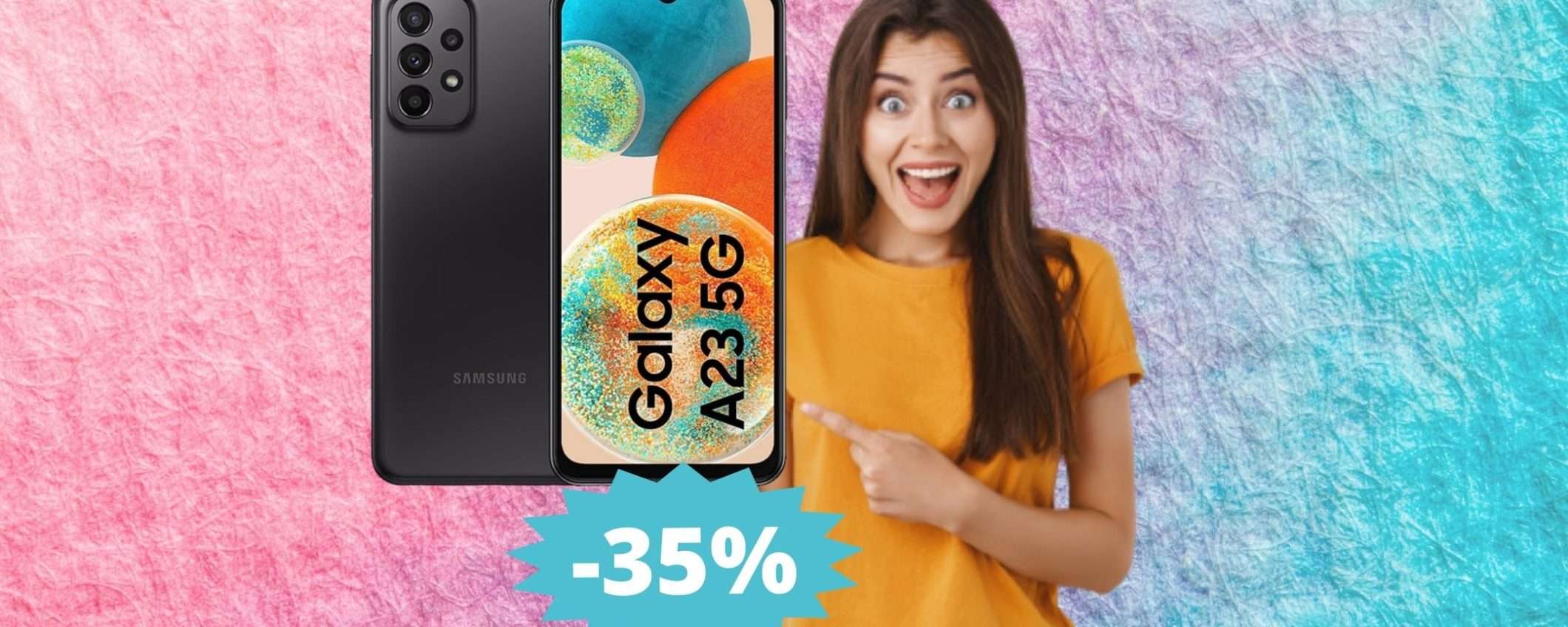 Samsung Galaxy A23: IRRESISTIBILE sconto del 35% su Amazon