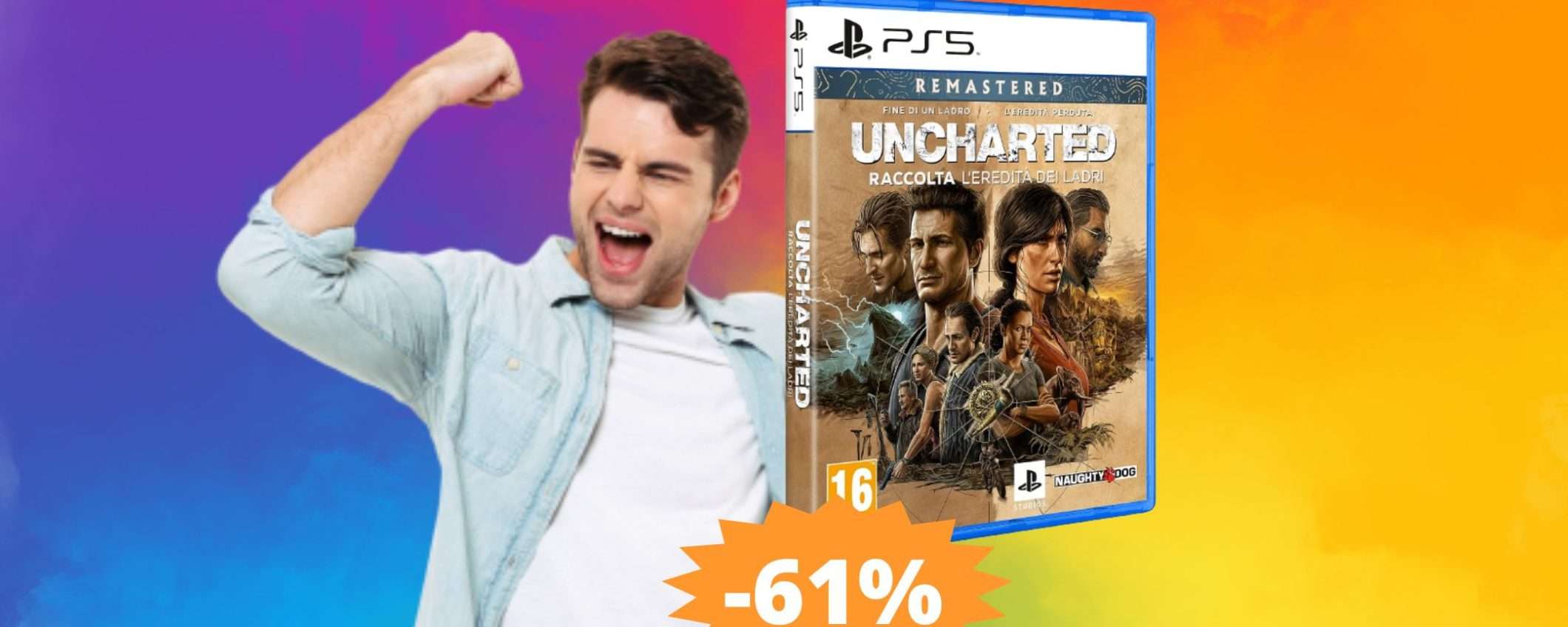 Uncharted: Raccolta L'Eredità dei Ladri per PS5 in sconto FOLLE