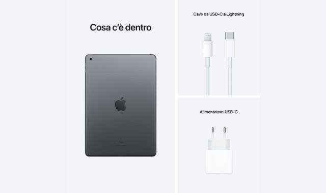 iPad 2021 contenuti confezione