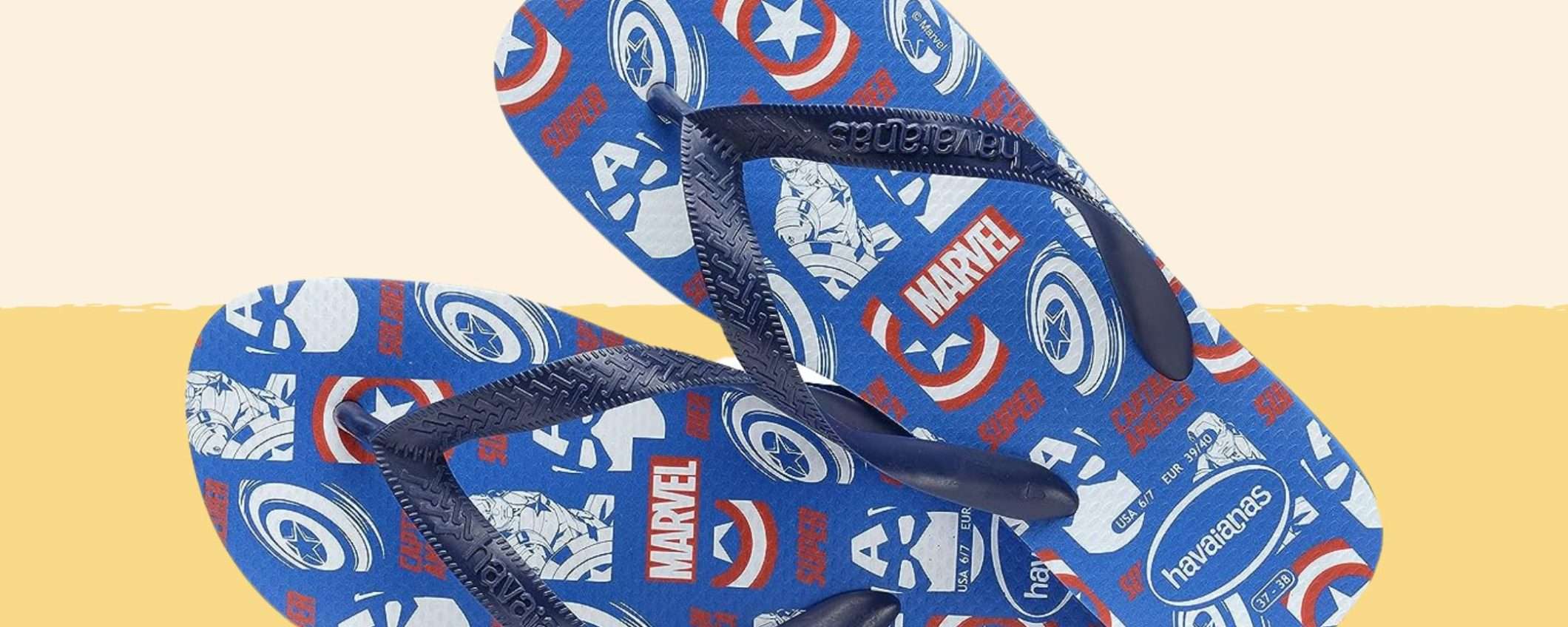 Infradito Havaianas Marvel a 14€: bellissime, SCONTATISSIME su Amazon (-50%)