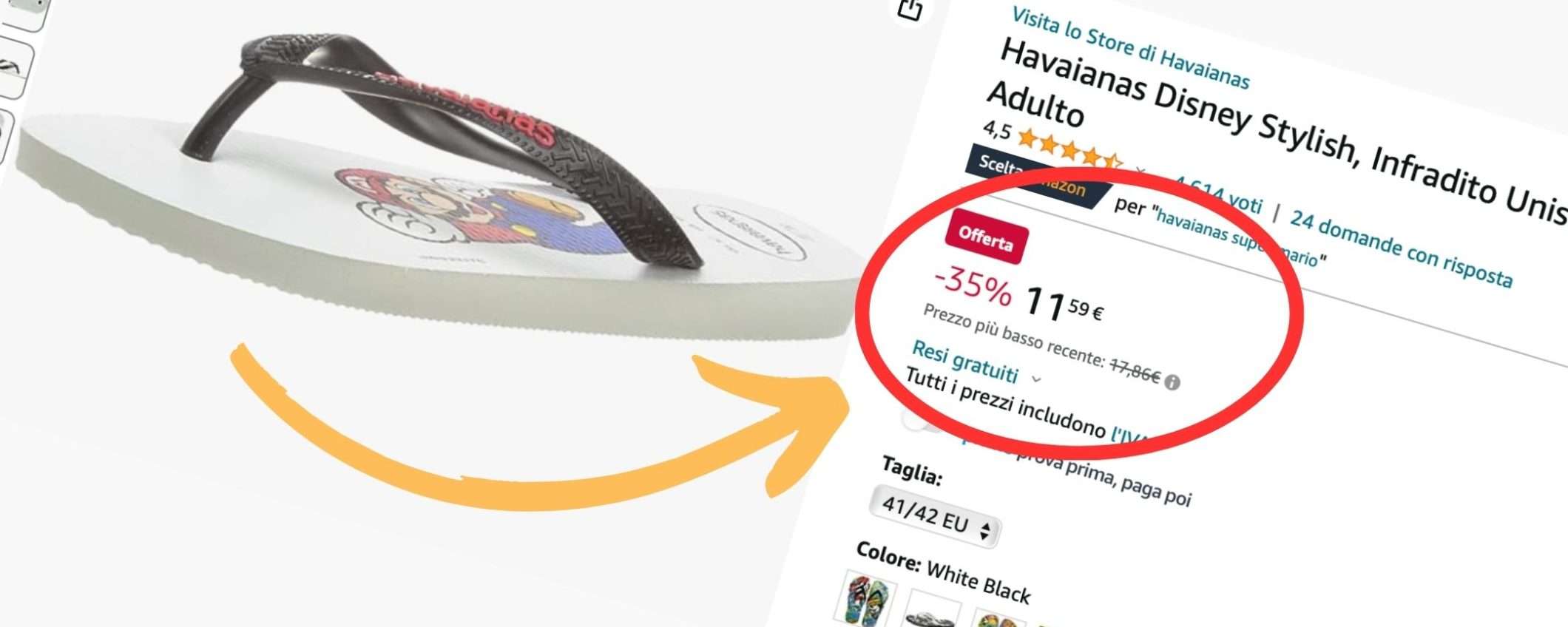 Infradito Havaianas a partire da 11€ su Amazon: sconti SHOCK fino al 53%