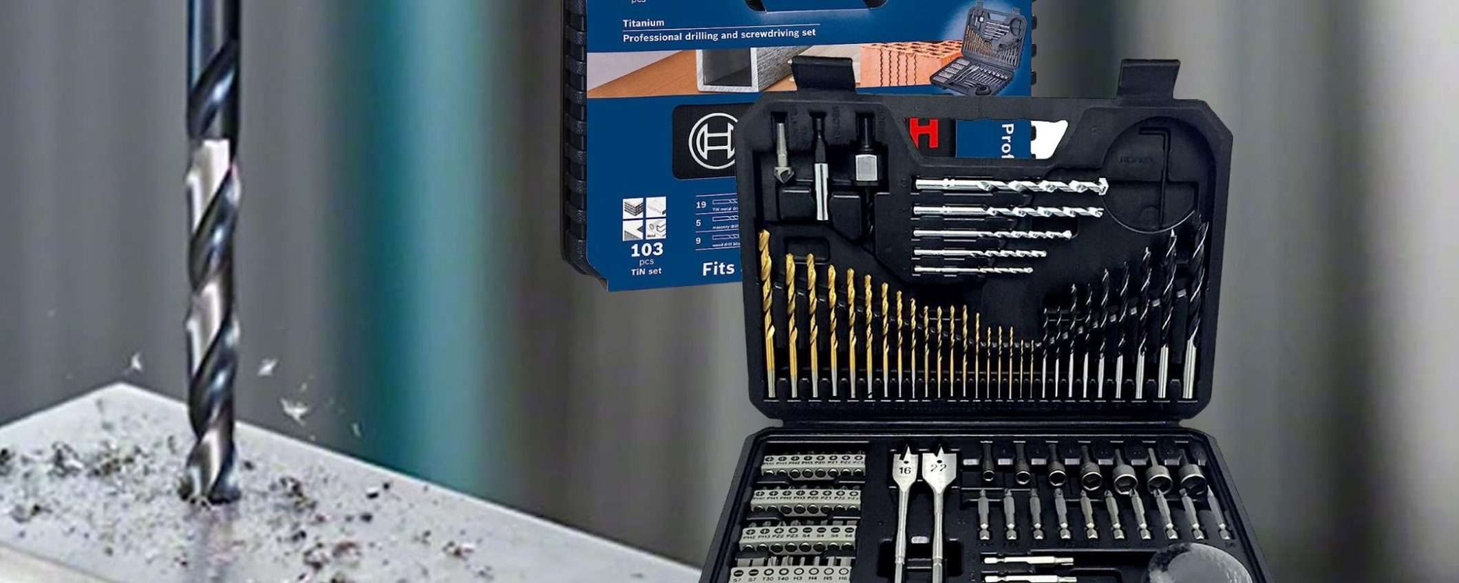 Bosch: MEGA kit 103 in 1 (professionale) a prezzo ridicolo su Amazon (23€)