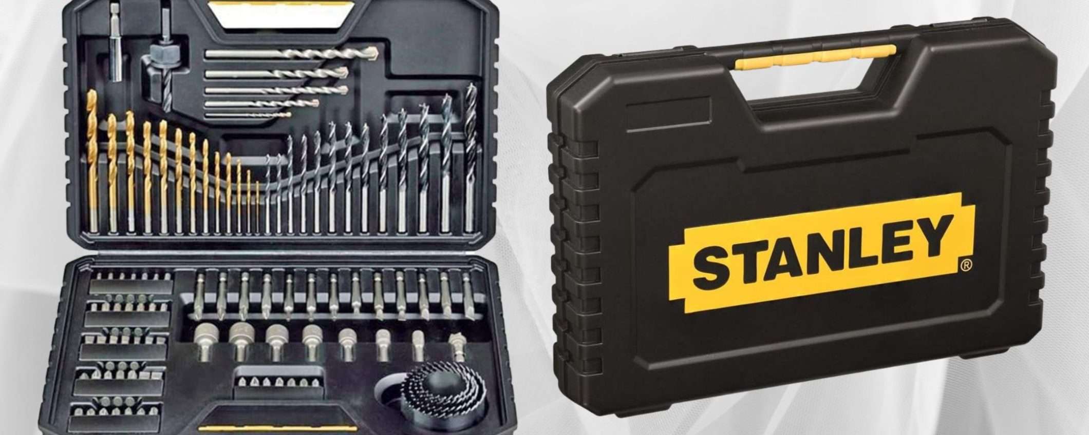 Stanley, fai da te PREMIUM: mega kit 100 in 1 a prezzo ridicolo su Amazon (25€)