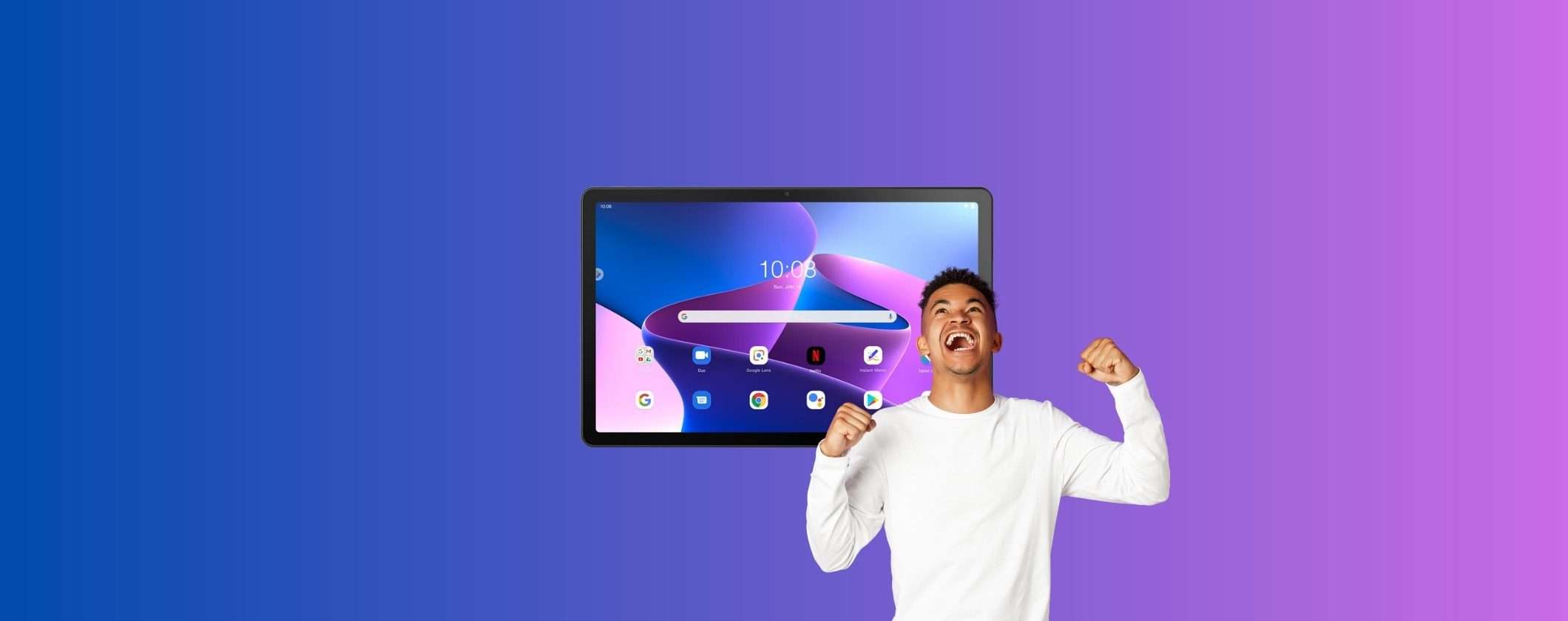 Lenovo Tab M10 3 LTE: -31% su Unieuro con il FUORITUTTO