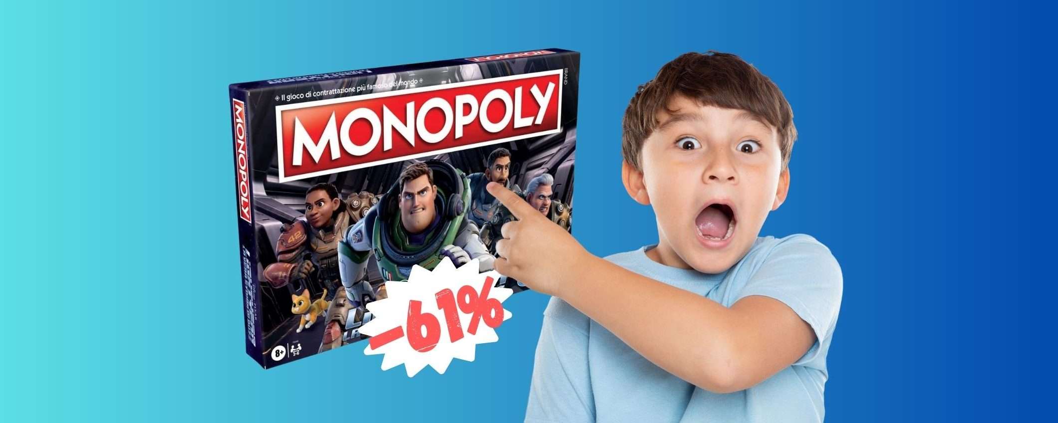 Monopoly edizione Lightyear in OFFERTA a 14€ su Amazon