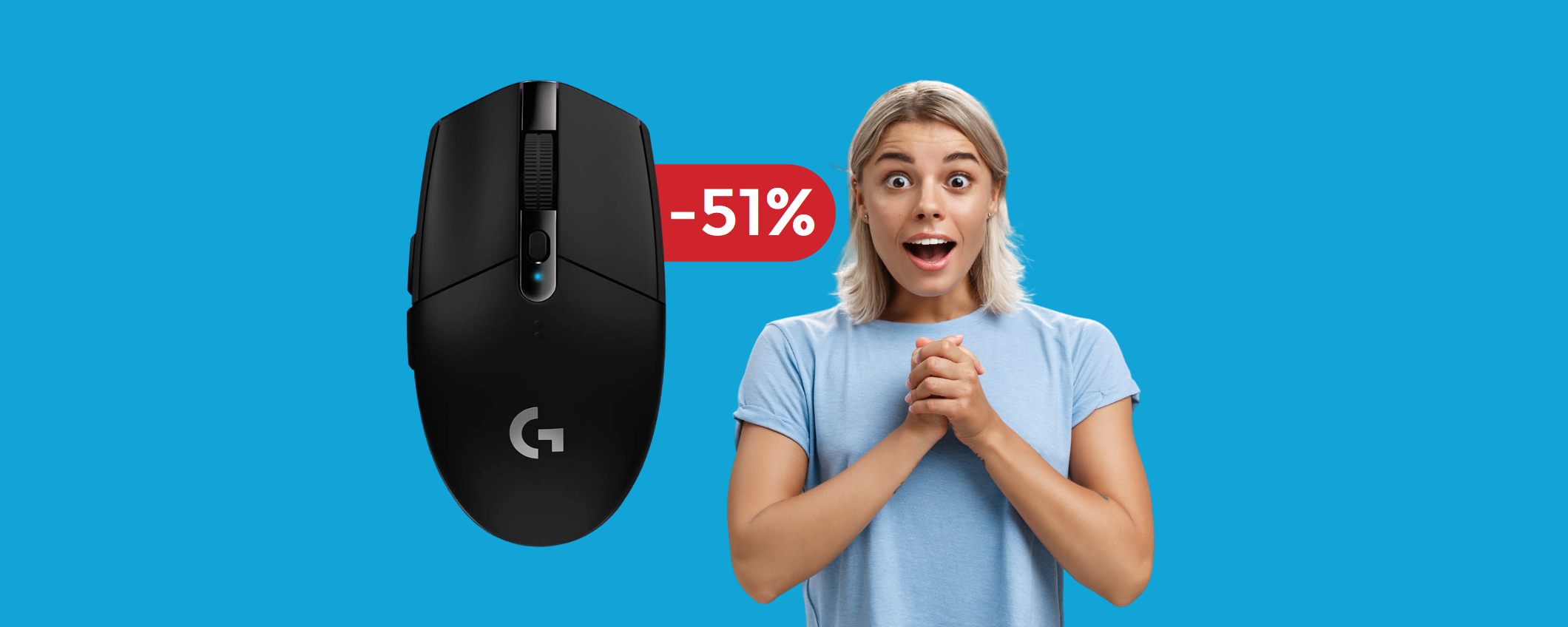 Mouse gaming Logitech a meno di METÀ PREZZO: bastano 36€