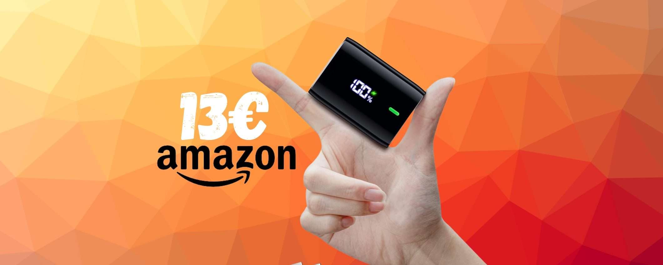 Power Bank MINUSCOLO ma POTENTE su Amazon a 13€