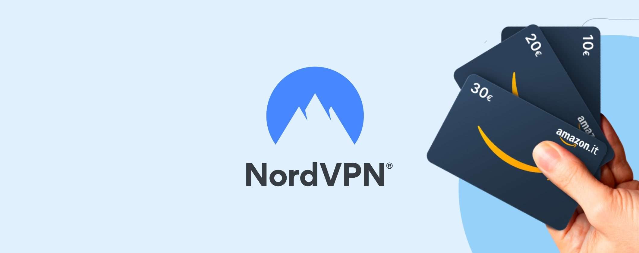 Scegli NordVPN: per te un Buono Regalo Amazon da 30€