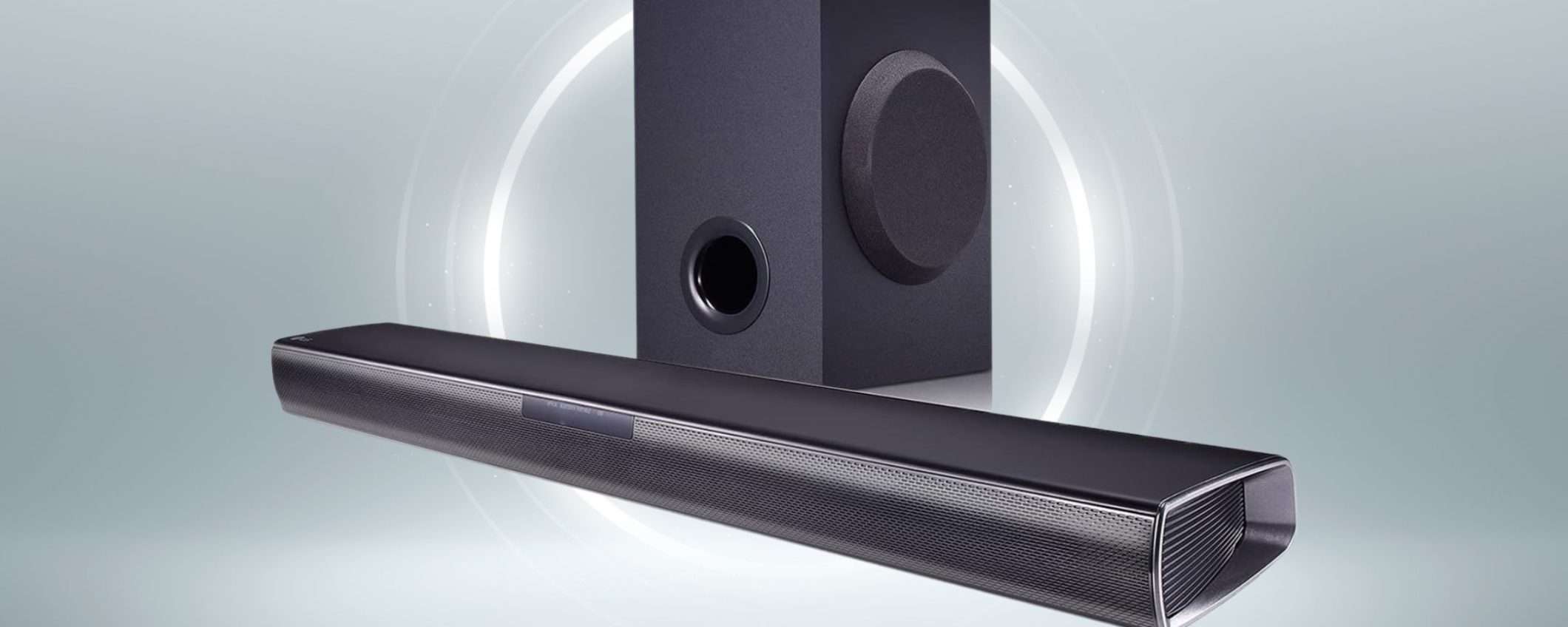 Da LG, una STRATOSFERICA soundbar 160W con subwoofer wireless (83€)