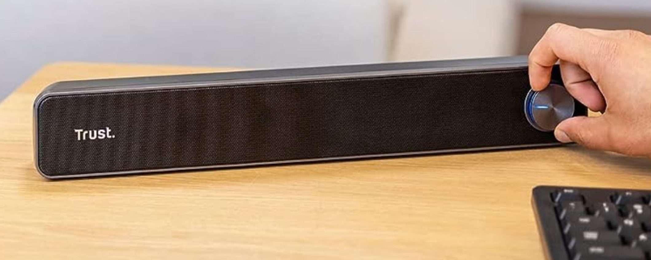 Trust: una soundbar MERAVIGLIOSA a 20€ su Amazon, imperdibile