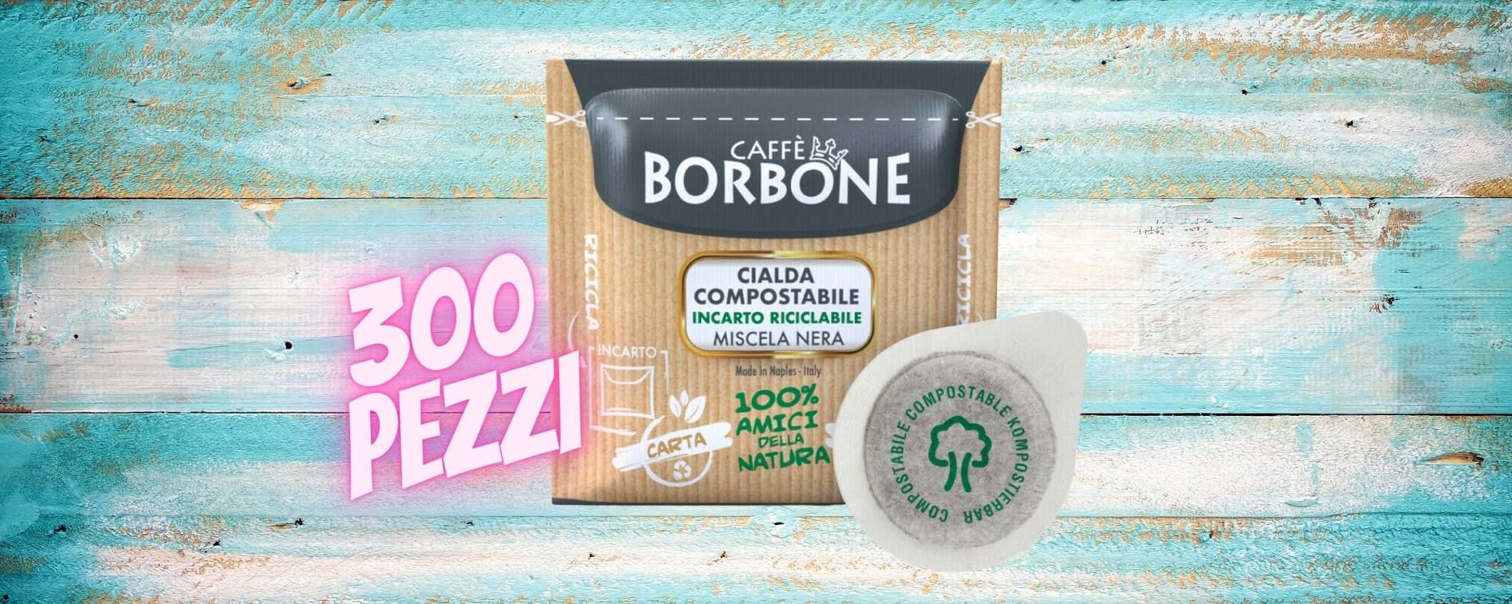 MAI PIÙ SENZA: 300 cialde Caffè Borbone Miscela Nera a prezzo da URLO