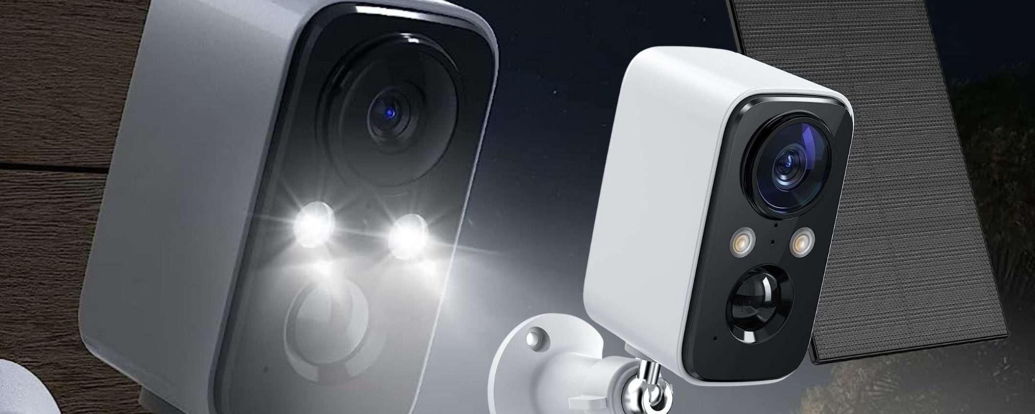 Videocamera con pannello solare e faro: kit SICUREZZA a prezzo SHOCK (38€)