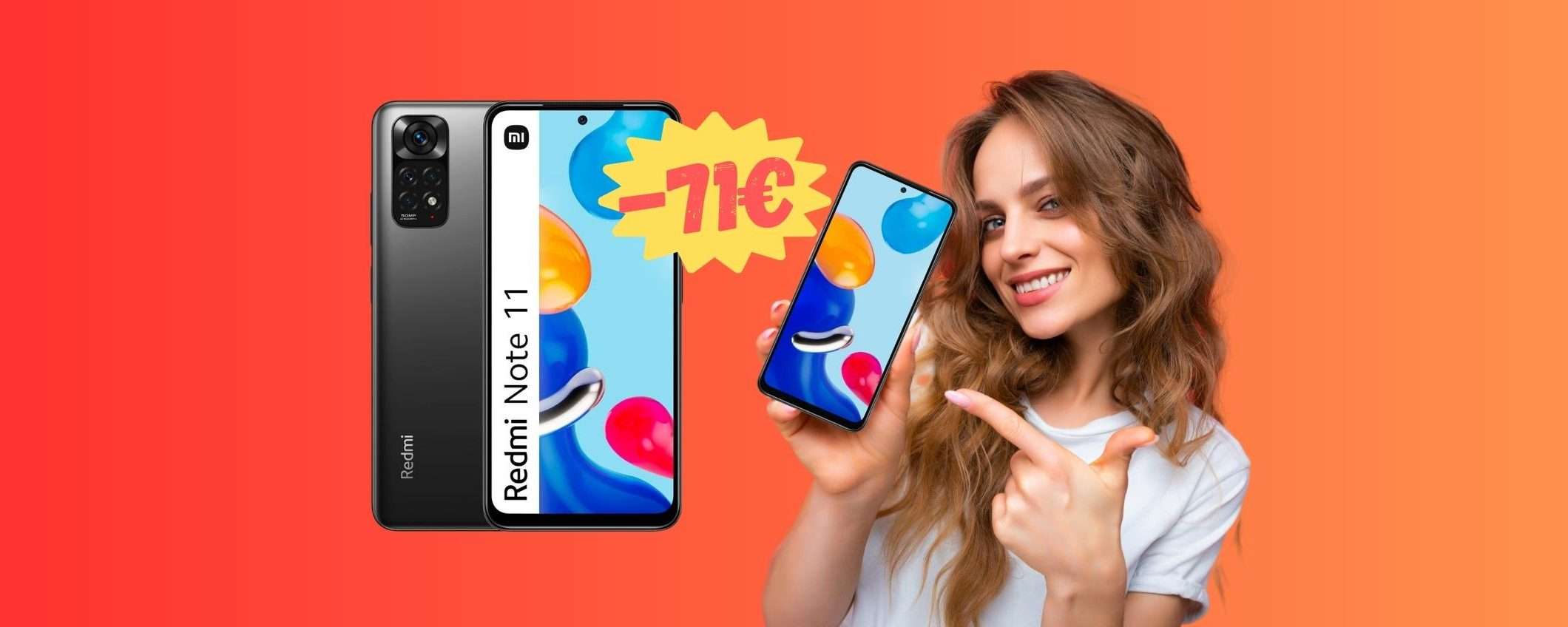 Xiaomi Redmi Note 11 a 145€ su Amazon: FOLLIA PURA