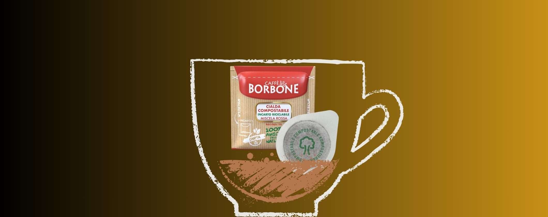 150 Cialde Caffè Borbone 100% Compostabili a soli 22€