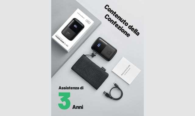 Contenuto confezione Powerbank 10000mAh