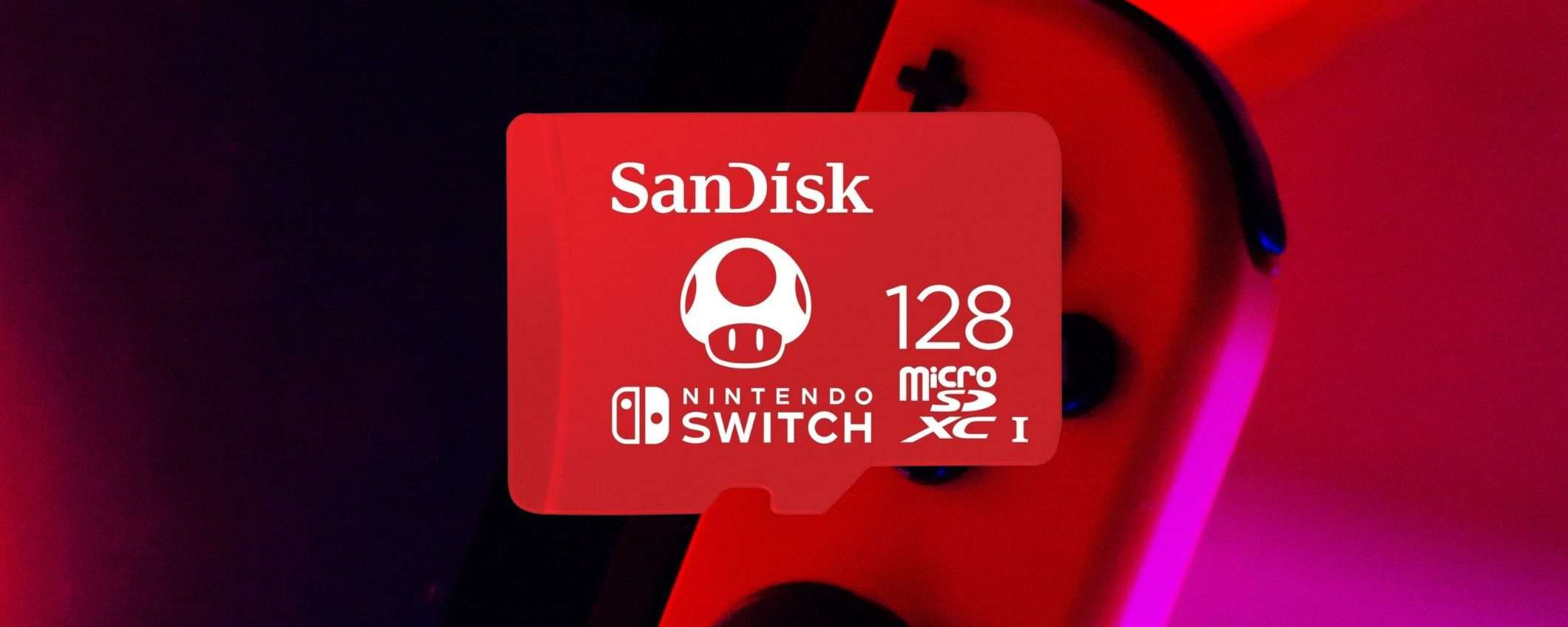 MicroSD per Nintendo Switch 128GB in SCONTO Amazon (-20%)