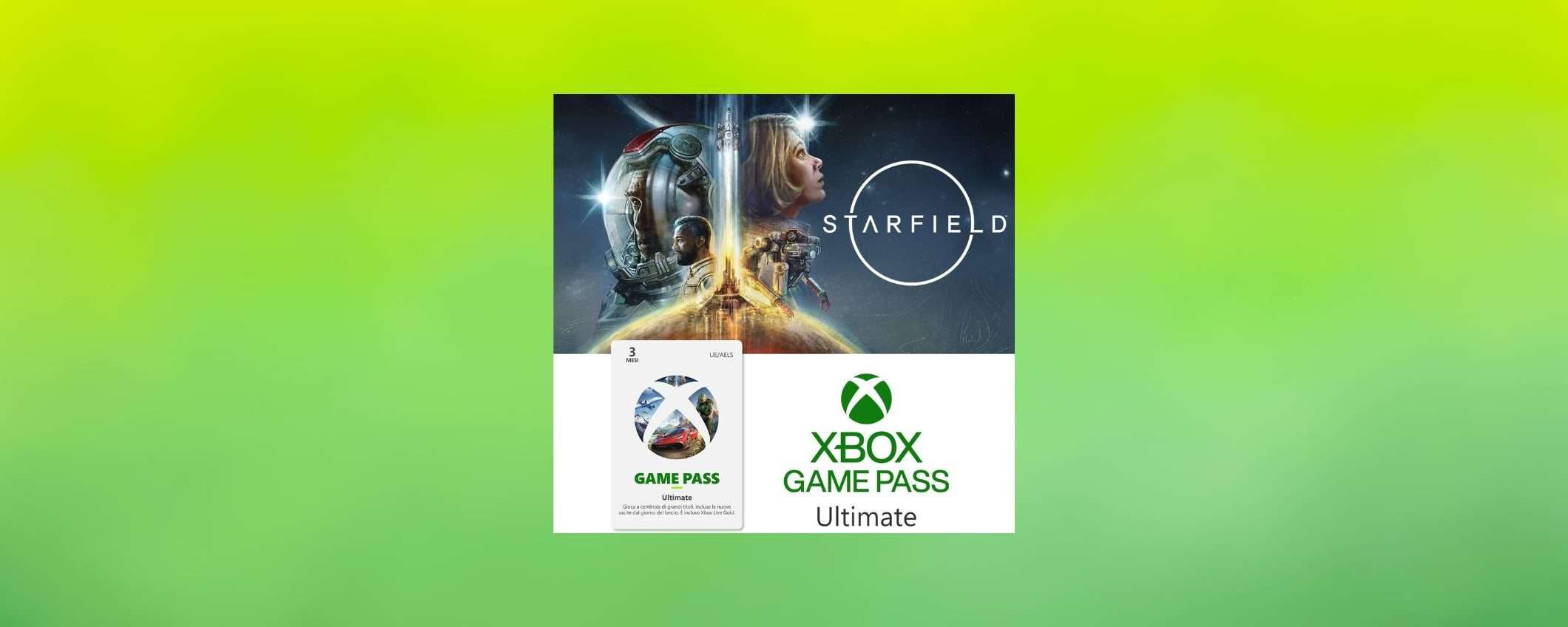 Xbox Game Pass: 3 mesi in offerta e giochi subito a Starfield