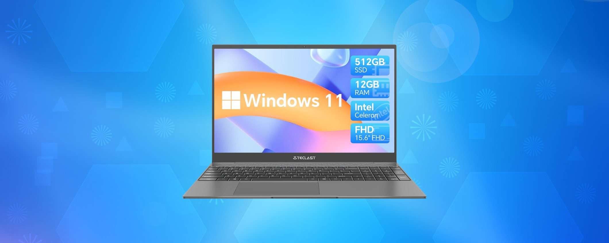 PC Portatile 12GB RAM e SSD 512: SUPER PREZZO su Amazon (coupon)