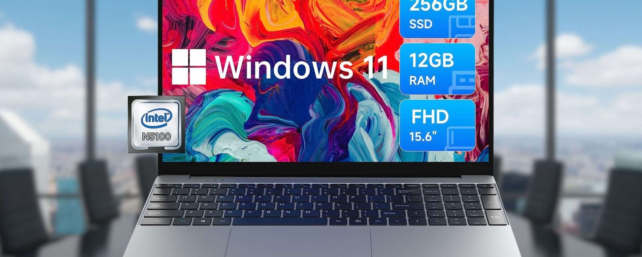 Un MOSTRO di PC portatile a 288€: RAM 12GB, SSD 256GB e Windows 11