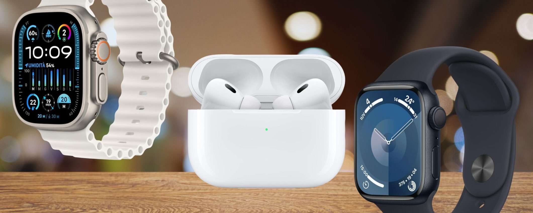 Apple Watch 9, Watch Ultra 2 e AirPods Pro USB C: da ADESSO su Amazon