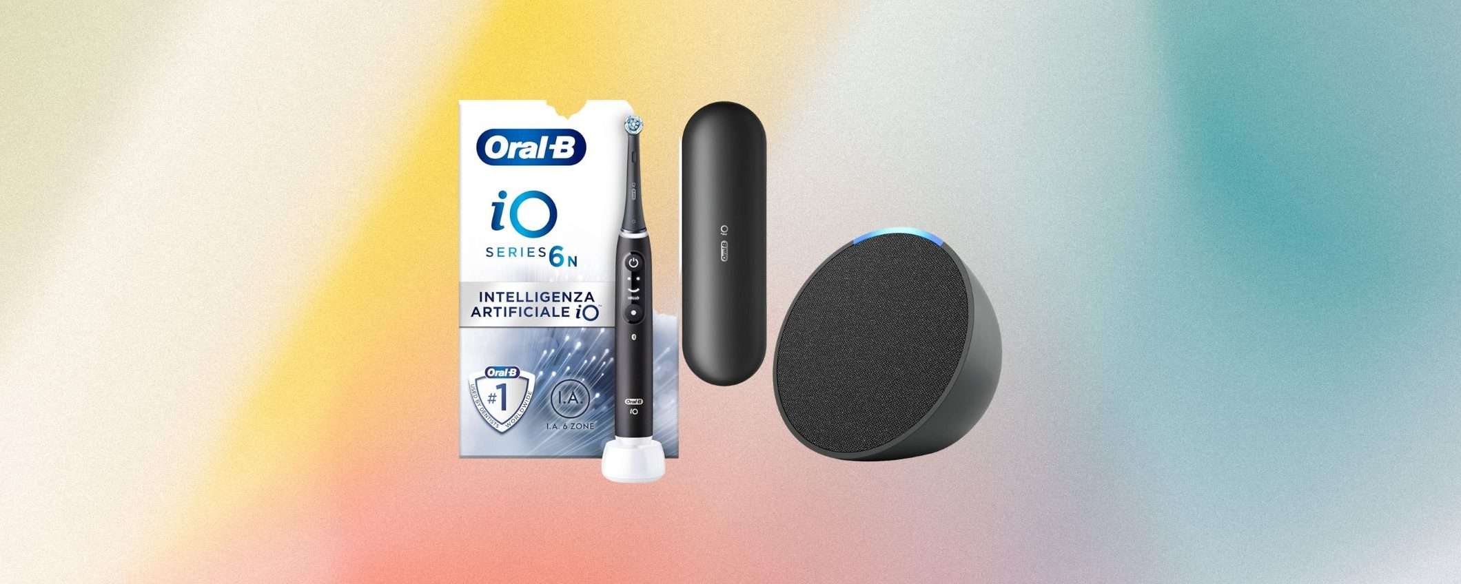 Lo spazzolino elettrico Oral-B ti regala Alexa Echo Pop: scopri lo sconto