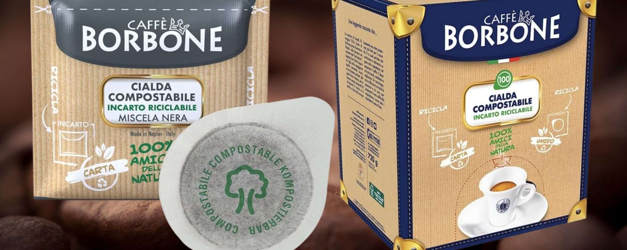 Borbone caffè BUONO: cialde miscela Nera (compostabili) a 0,15€ su Amazon